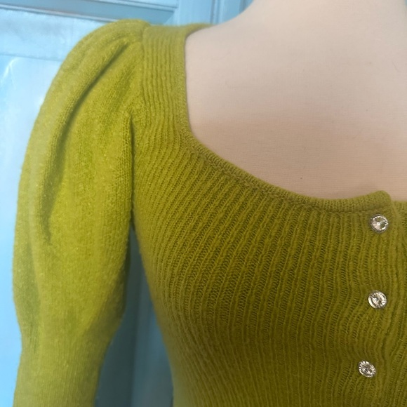 Urban Outfitters Green Button-Up Sweater - Picture 3 of 5